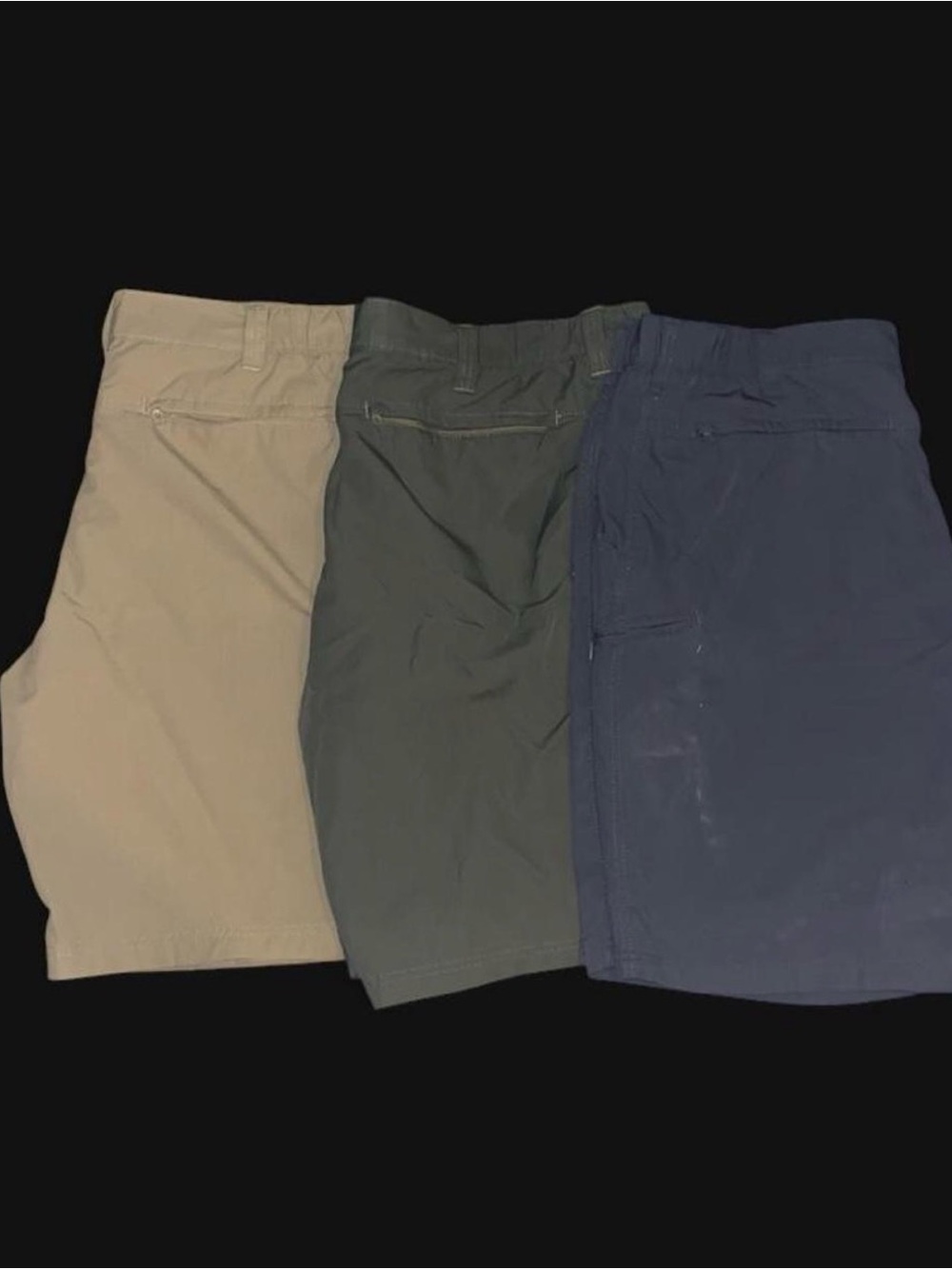 Wrangler Men's Cargo Shorts — Tan, Olive, Navy